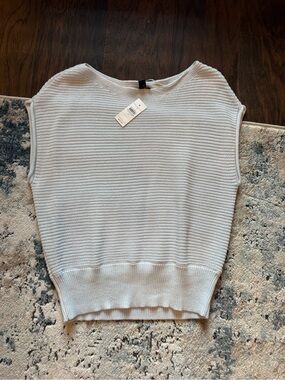 Ann Taylor Light Blue Knit Tank Top